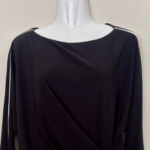 Melanie Lyne Elegant Black Women's Blouse
